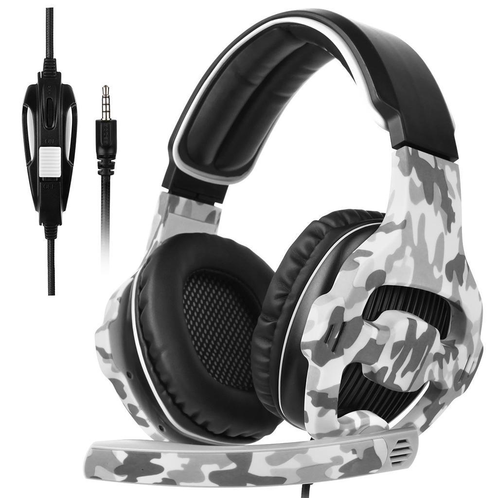 Universal LED Stereo Gaming Headsets 3.5mm Headphones w/ MIC 3.5m Cable
