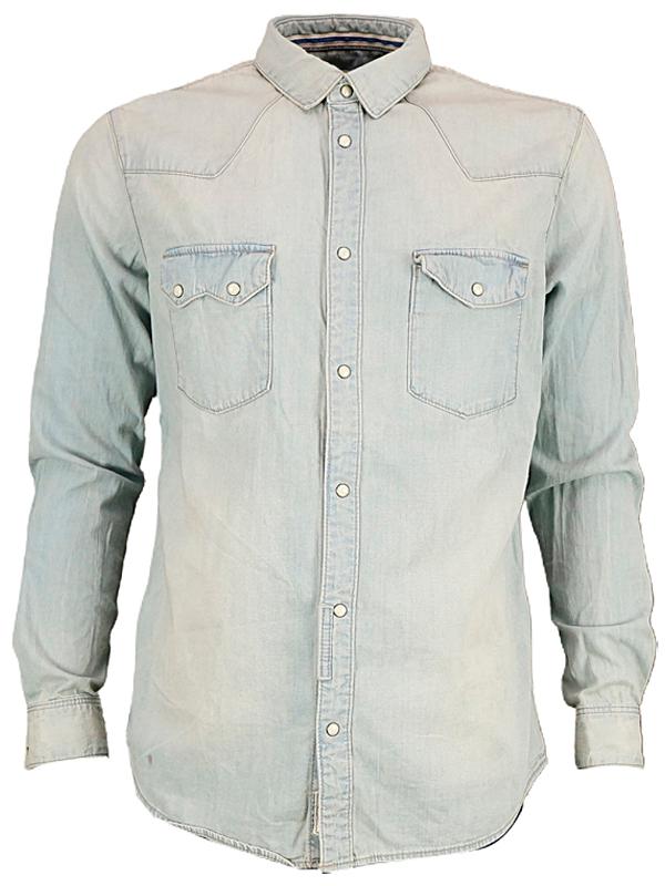 Áo Sơ Mi Nam Esprit DENIM WESTERN SHIRT - Size XL