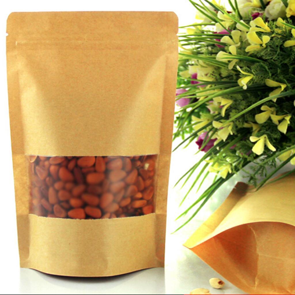2x Kraft Food Paper Bag Art Lab Tool Material Work