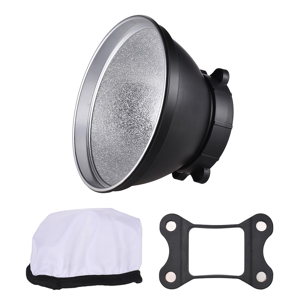 Bóng đèn khuếch tán phản xạ 18cm với vải mềm cho đèn chớp Yongnuo Godox Andoer