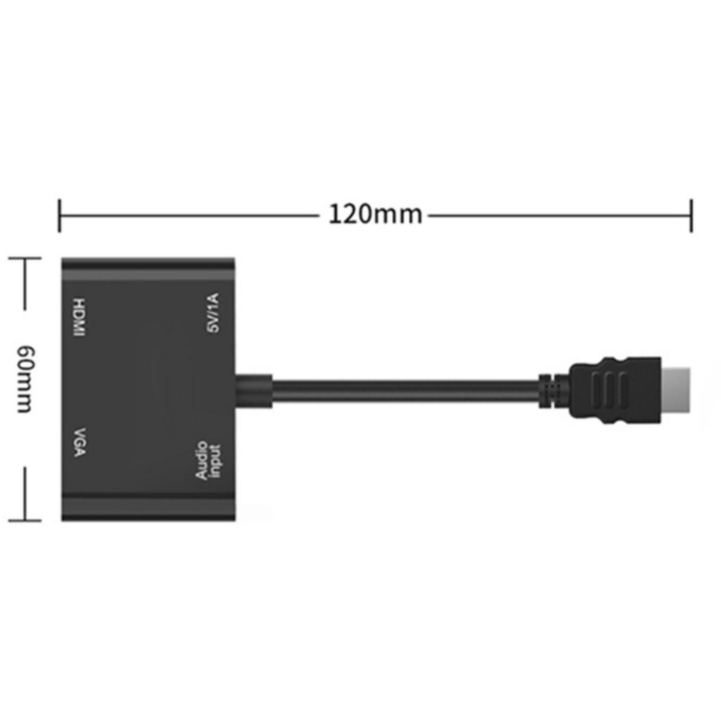 Bộ chia HDMI sang 2 màn hinh VGA + HDMI cùng lúc - Hồ Phạm