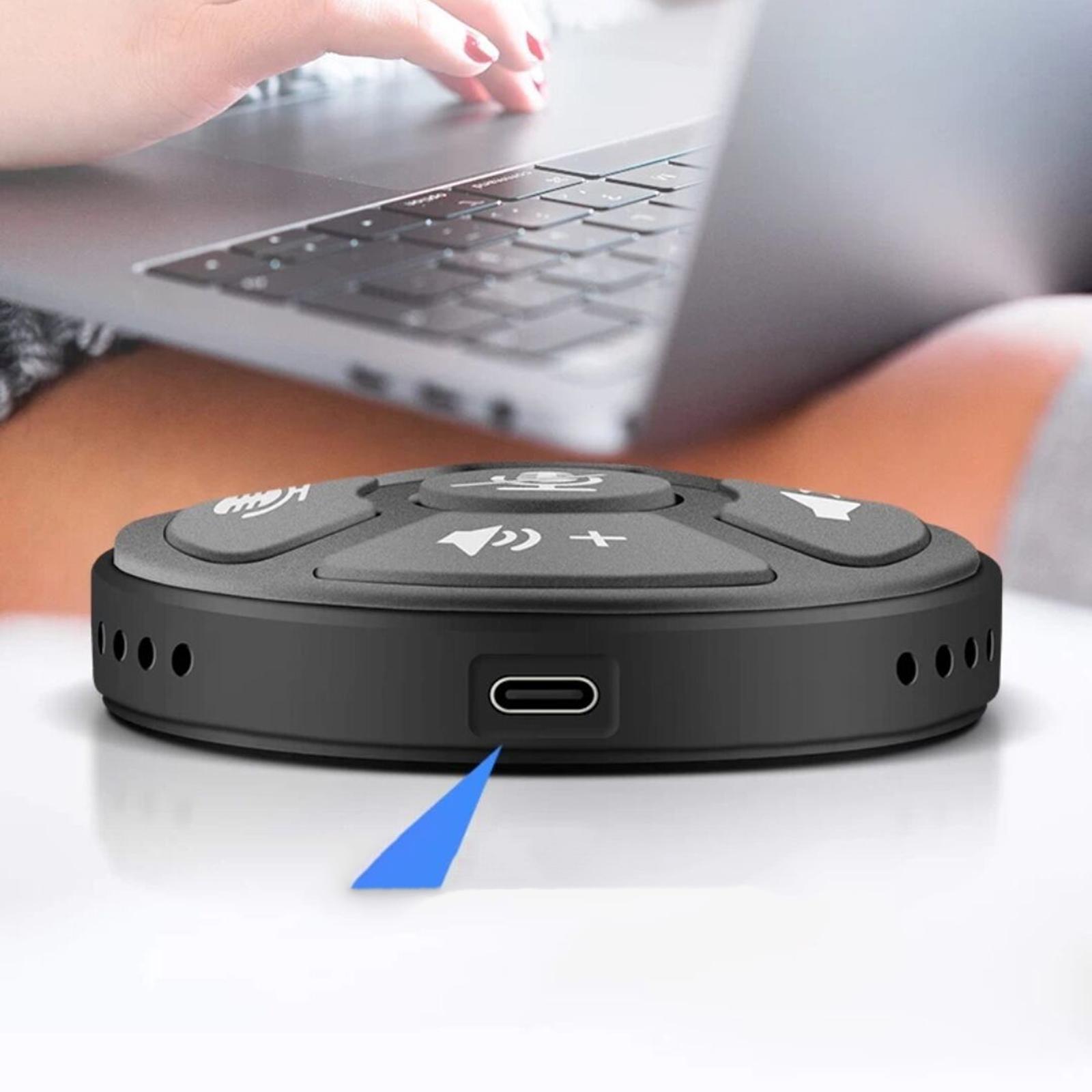 2x USB Conference Microphone w/Mute Button Plug &Play for Meeting Computer