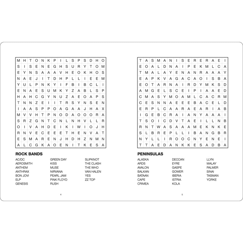 Sách Large Print Puzzle Book - Word Search - Orange