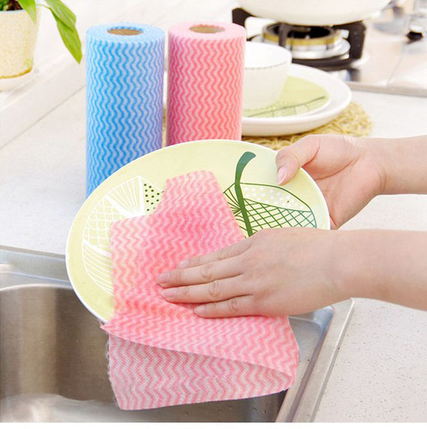 Bán sỉ Cuộn 50 khăn giấy vải không dệt đa năng