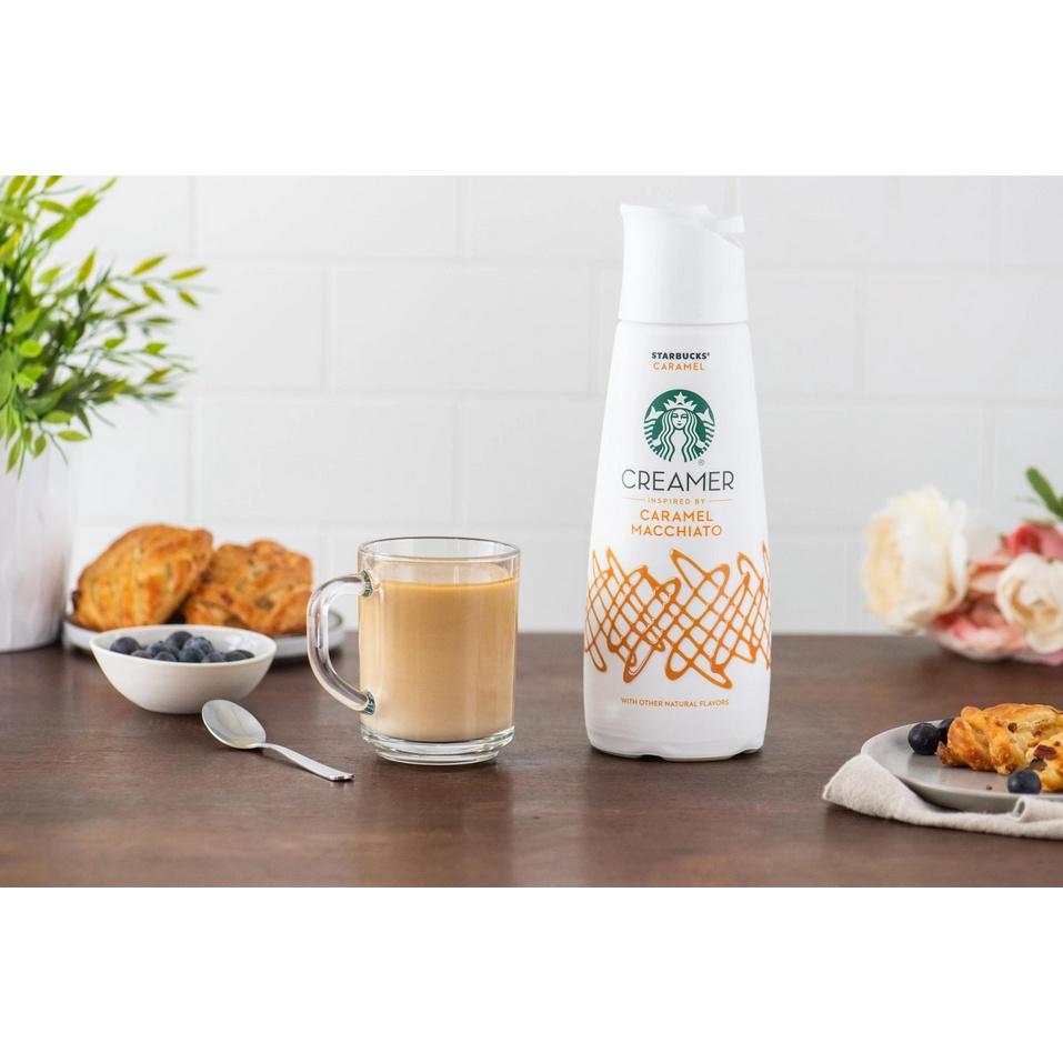 KEM SỮA LỎNG Starbucks CARAMEL MACCHIATO Coffee Creamer, 828ml (28oz)