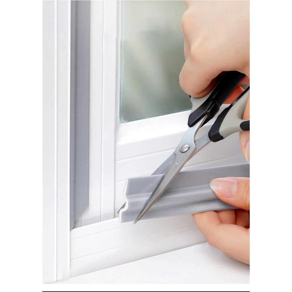 CUỘN 3 Mét Ron Chặn Khe Cửa - Chất Liệu PU Và PE Cải Tiến - Ron Chặn Khe Cửa, Chân Cửa, Khung Cửa - Ngăn Gió Lùa, Cách Âm, Chống Bụi, Ngăn Côn Trùng, Chống Thoát Khí Điều Hòa, Chống Va Đập Cửa - Hàng Chính Hãng
