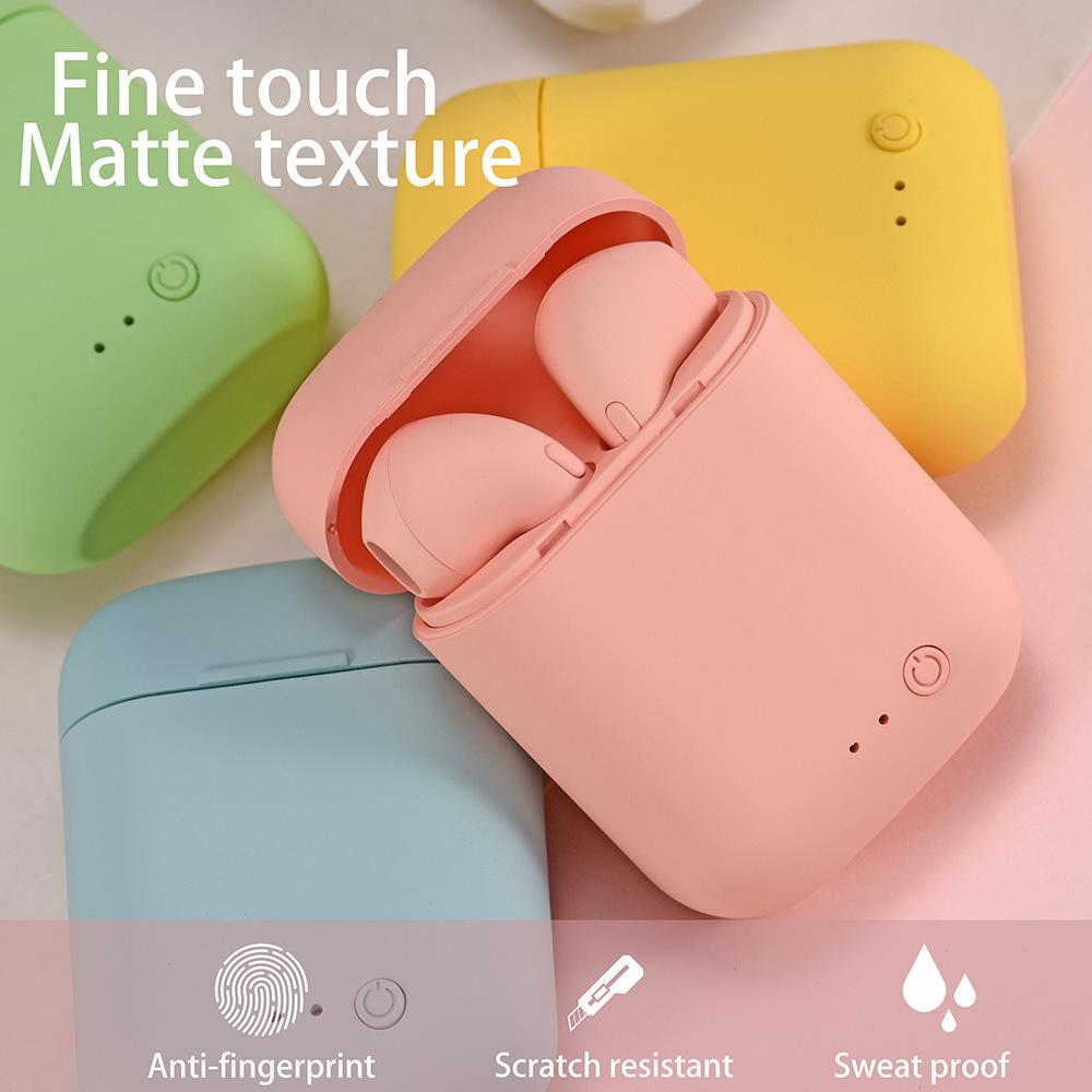Tai nghe Bluetooth I12 Macaron Matte Sports Hai tai Không dây Tai nghe Bluetooth I12tws 5.0 Màu sắc: Một bên tai Màu đen