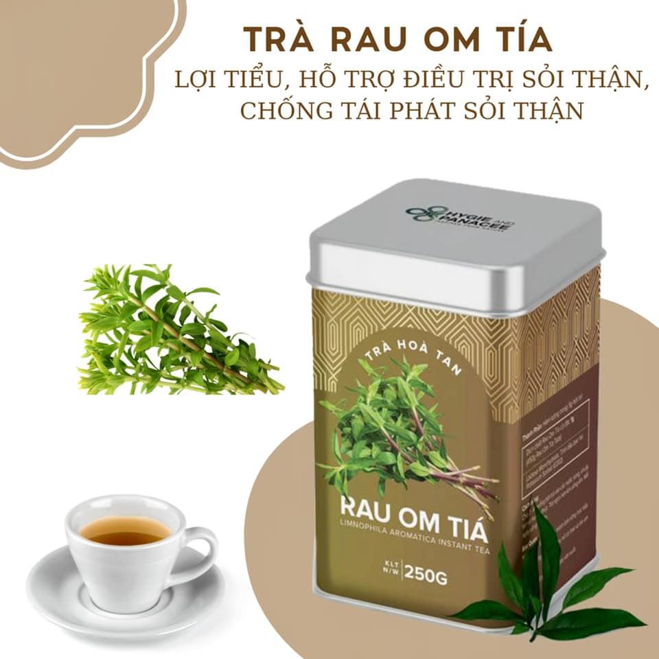 Trà rau om tía Hygie hộp giấy 120g - dạng hòa tan tiện lợi, thơm ngon