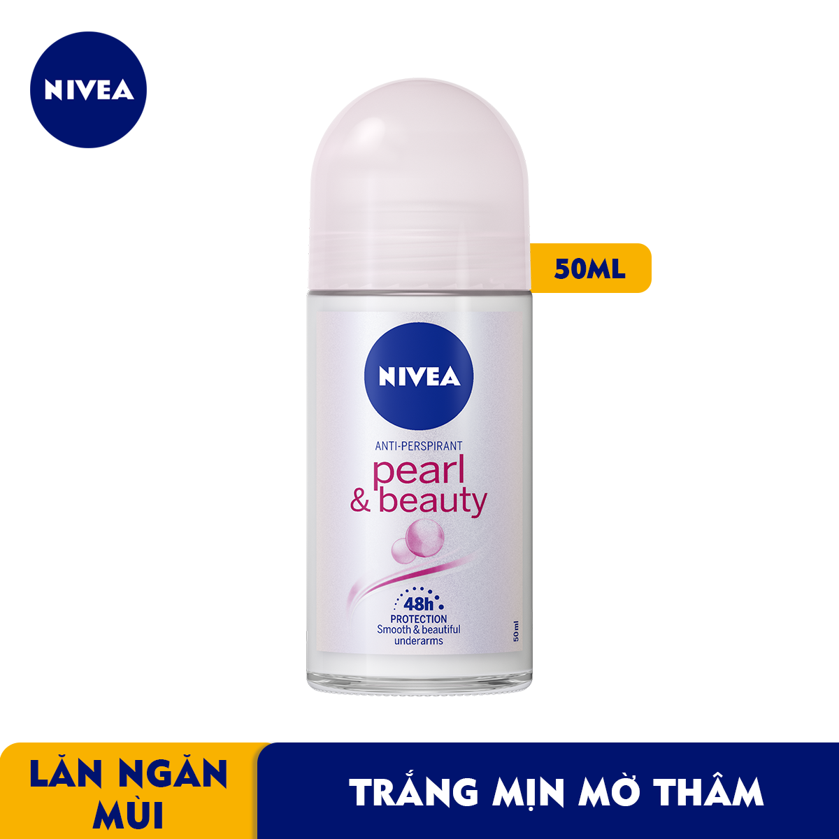 Lăn Ngăn Mùi NIVEA Pearl &amp; Beauty Ngọc Trai Quyến Rũ (50ml) - 83735