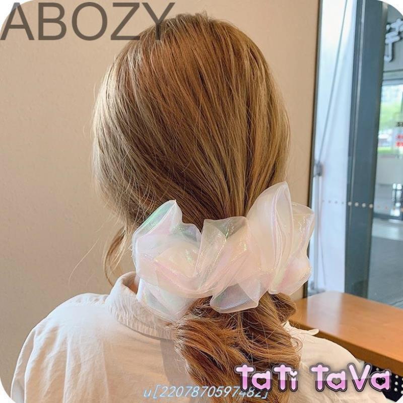 Cột tóc hot 2020 Scrunchies trong suốt kim tuyến Tatitava