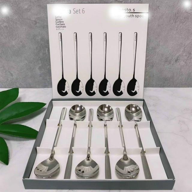 SET 6 HỘP THÌA INOX 304 NOUVA CAO CẤP BỀN ĐẸP SANG TRỌNG