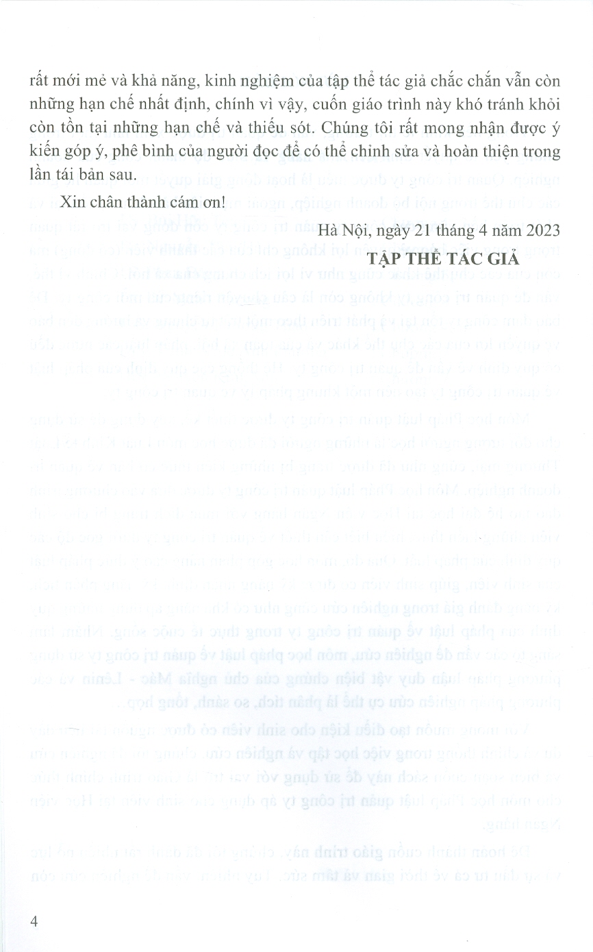GIÁO TRÌNH PHÁP LUẬT QUẢN TRỊ CÔNG TY