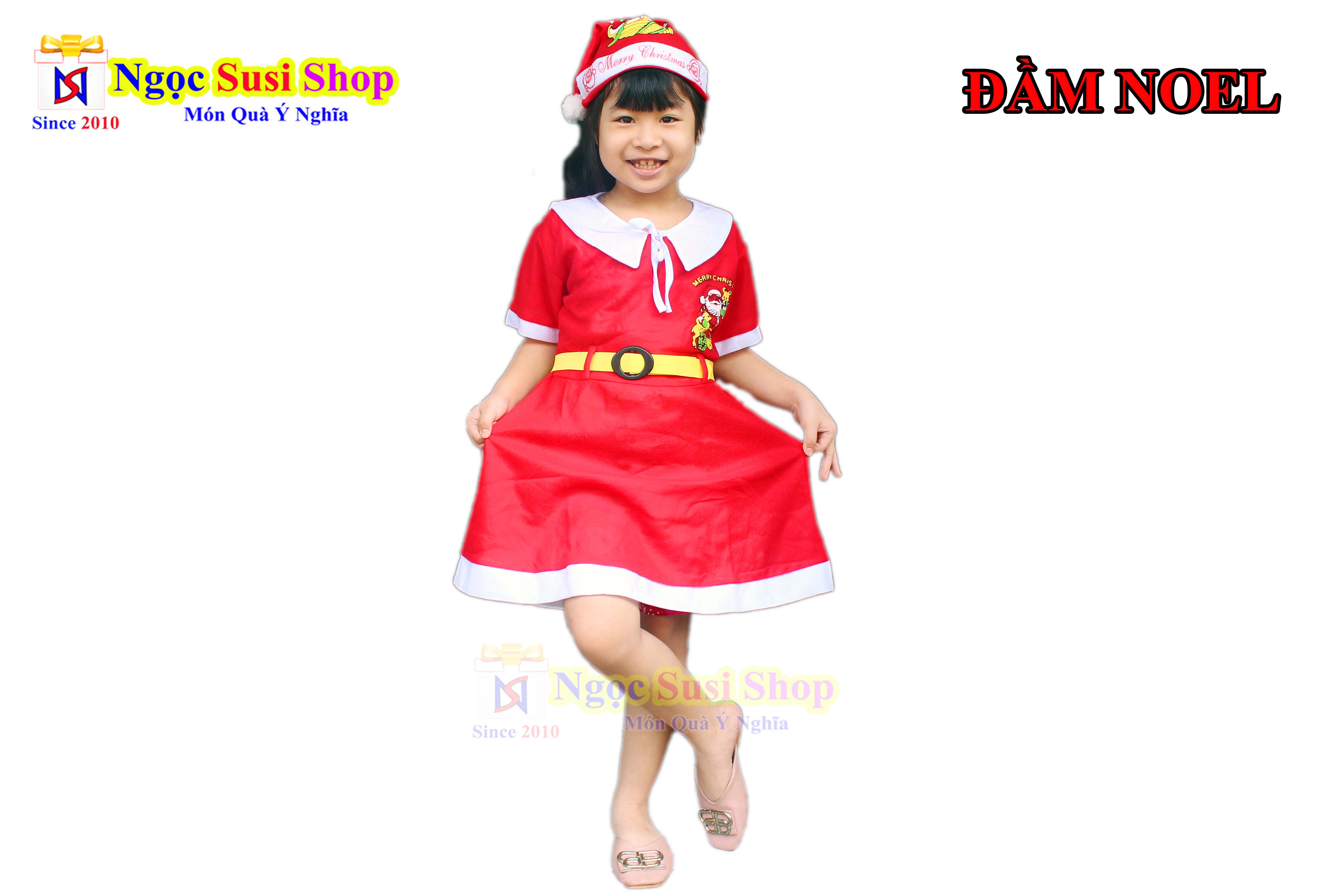 ĐỒ NOEL CHO BÉ GÁI ĐẦM NOEL - VẢI NỈ
