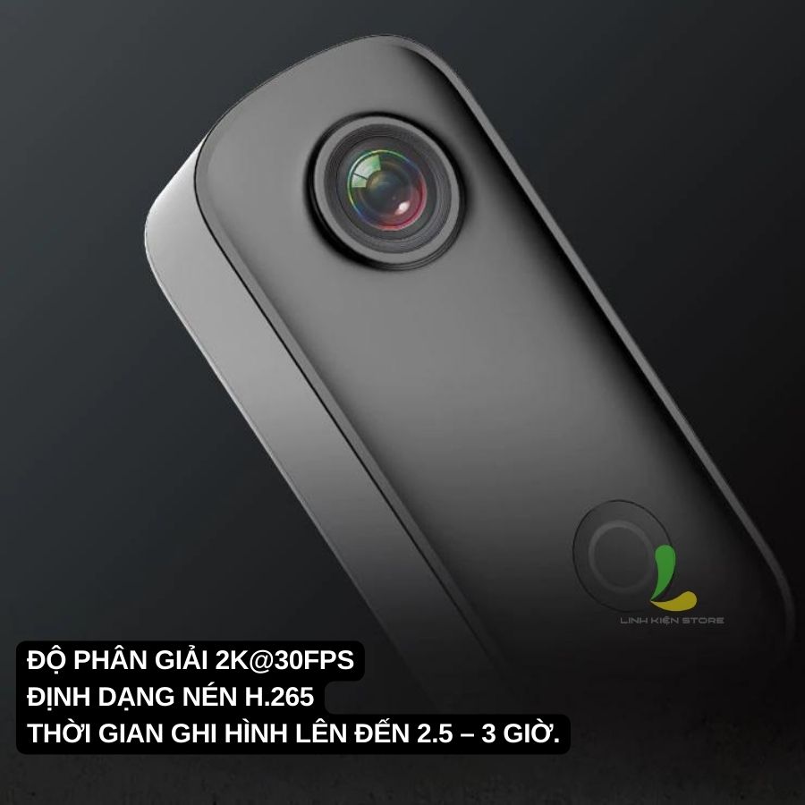 Camera hành trình SJCAM C100 Plus - Máy quay hành động nhỏ gọn bỏ túi phiên bản nâng cấp độ phân giải Zoom 2X - Hàng nhập khẩu