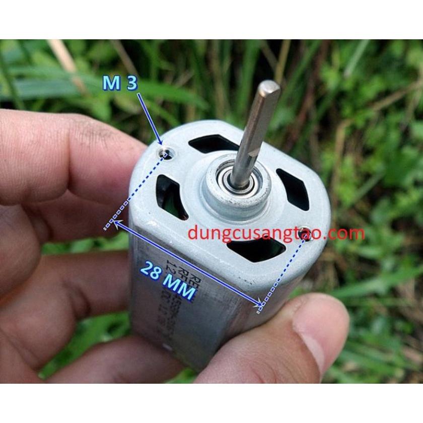 Motor 545 12 - 24V (1 bạc đạn) / Động cơ 545 12-24V 6000-12000 vòng/phút