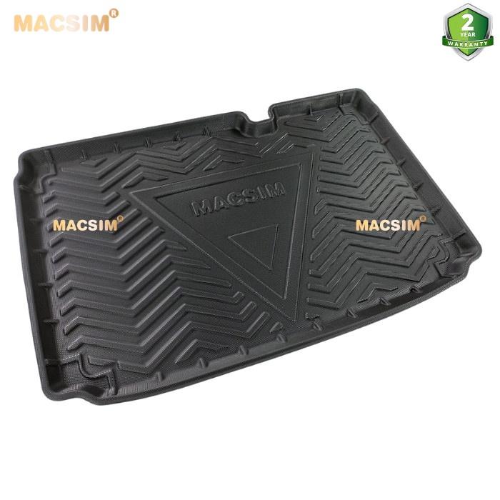 Thảm lót cốp xe ô tô Ford Ecosport chất liệu TPV thương hiệu Macsim màu đen hàng loại 2