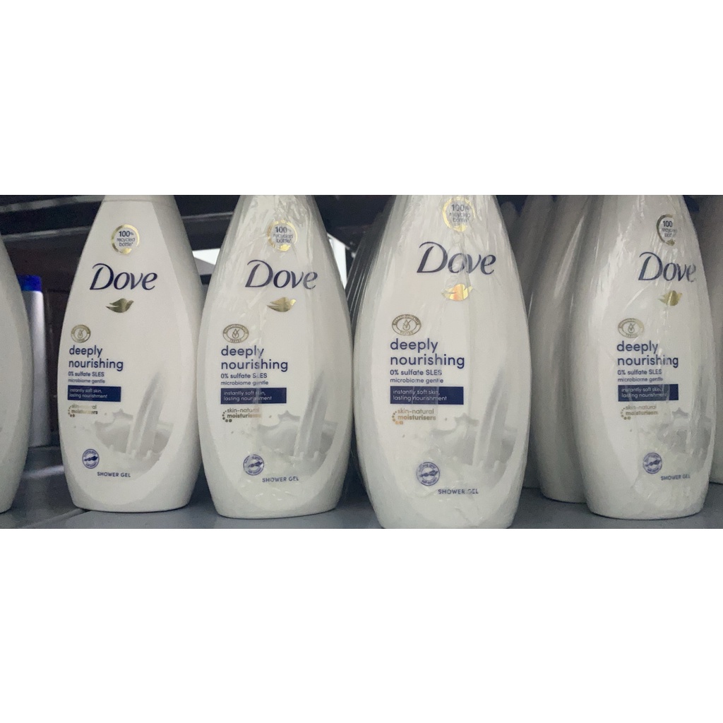 Sữa tắm Dove deeply nourshing 500ml của đức( không có tem phụ- không xuất hóa đơn )