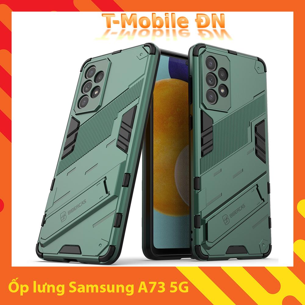 Ốp lưng cho Samsung A73 5G, Ốp chống sốc Iron Man PUNK cao cấp kèm giá đỡ cho Samsung A73 5G