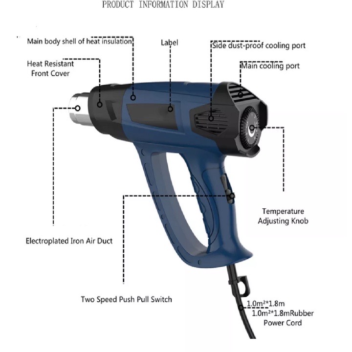 Máy khò nhiệt Hotairgun 2000w