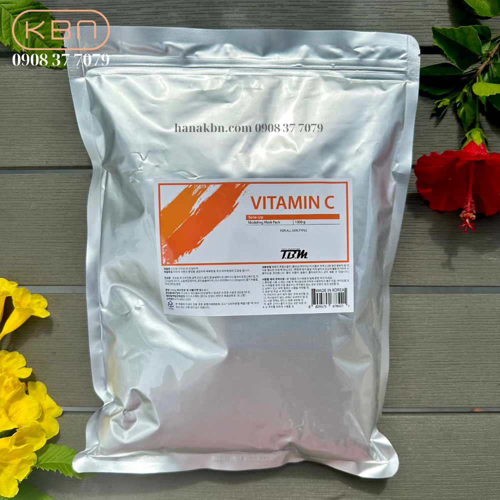 Bột Mặt Nạ Vitamin C TBM 1000g - Làm Sáng Da, Cấp Ẩm, Ngừa Lão Hóa