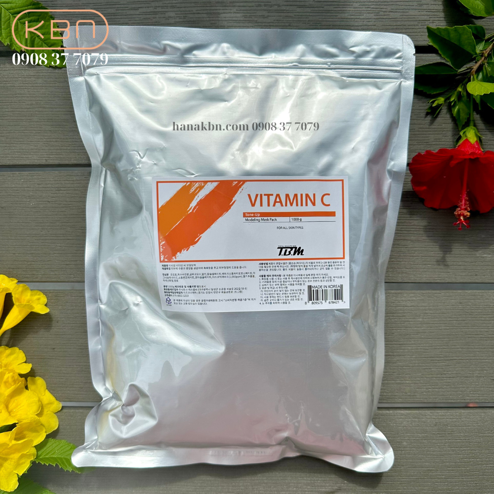 Bột Mặt Nạ Vitamin C TBM 1000g - Làm Sáng Da, Cấp Ẩm, Ngừa Lão Hóa (Hàng Chính Hãng)