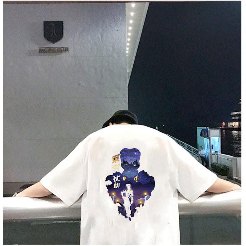 Áo thun unisex form rộng họa tiết phong cách Nhật Bản vải dày mịn 2020T2454