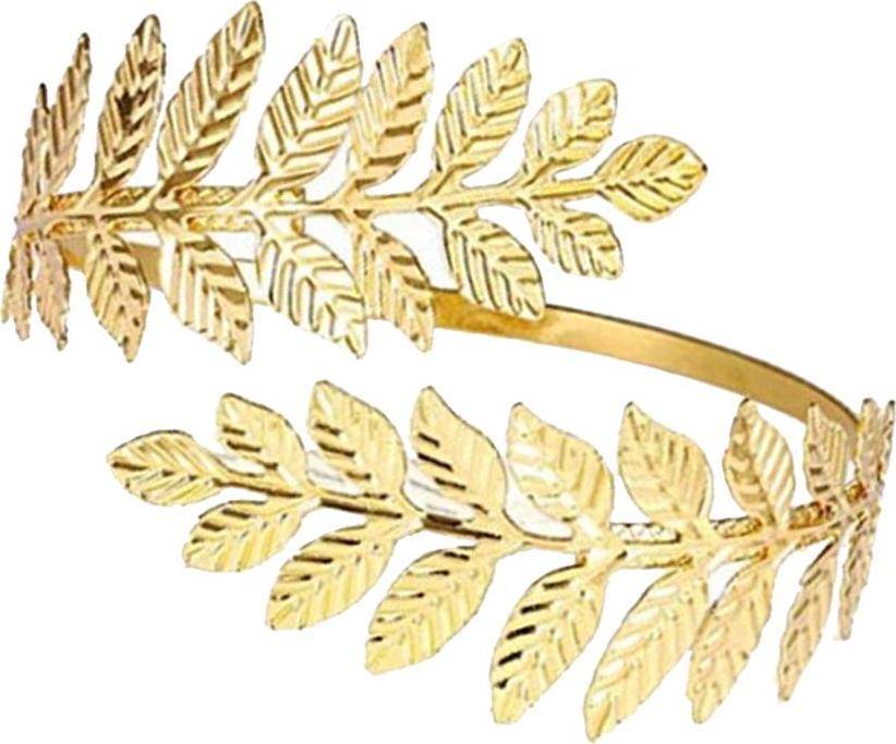 Swirl Leaf Shape Upper Arm Cuff Armlet Armband Bangle Bracelet