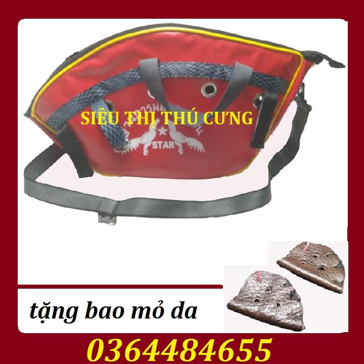 TÚI DA VẬN CHUYỂN GÀ - TẶNG BAO MỎ DA