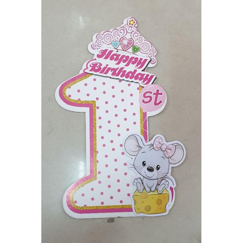 Cây Số 1 Để Bàn Tiệc Thôi Nôi