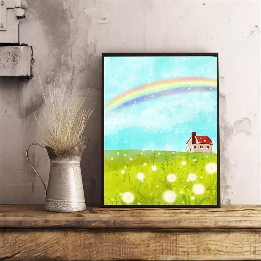 Tranh canvas treo tường Rainbow