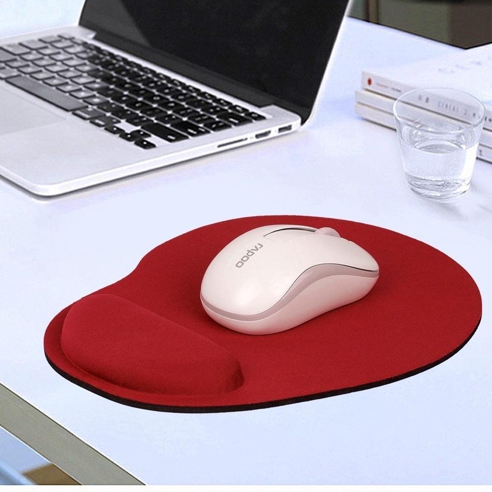 Tấm Lót Chuột Bằng Silicone EVA Mềm Màu Trơn Chống Trượt Kèm Đệm Cổ Tay Cho Pc Laptop