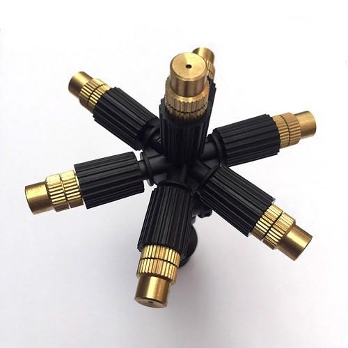 Béc phun sương bằng đồng 7 hướng loại 1 có van chống rỉ không bị tắc