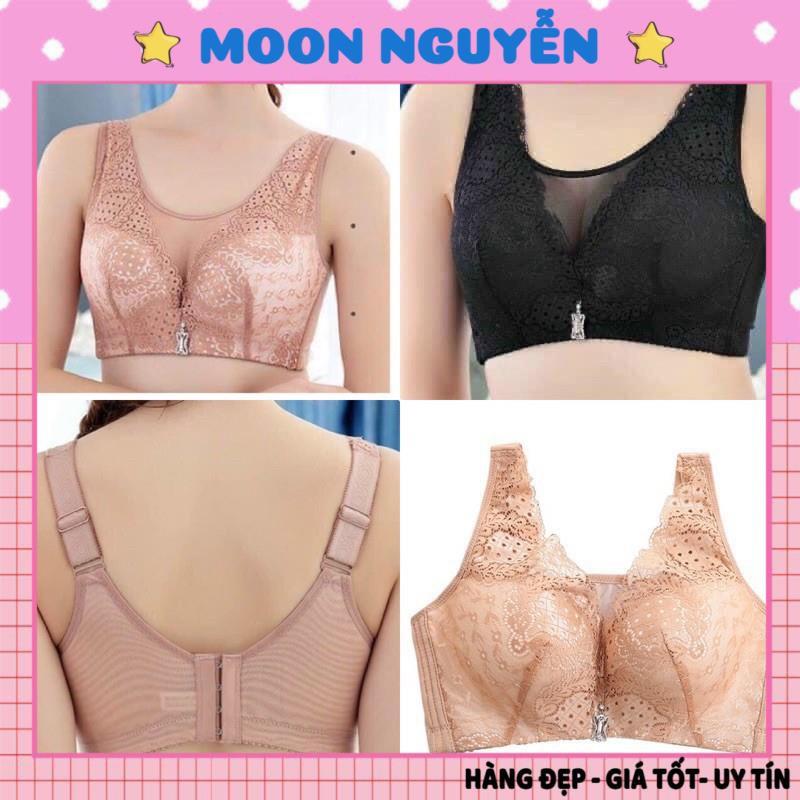 Áo lót ren đệm mỏng quả to 198 dành cho người béo, nâng ngực quai áo bản to