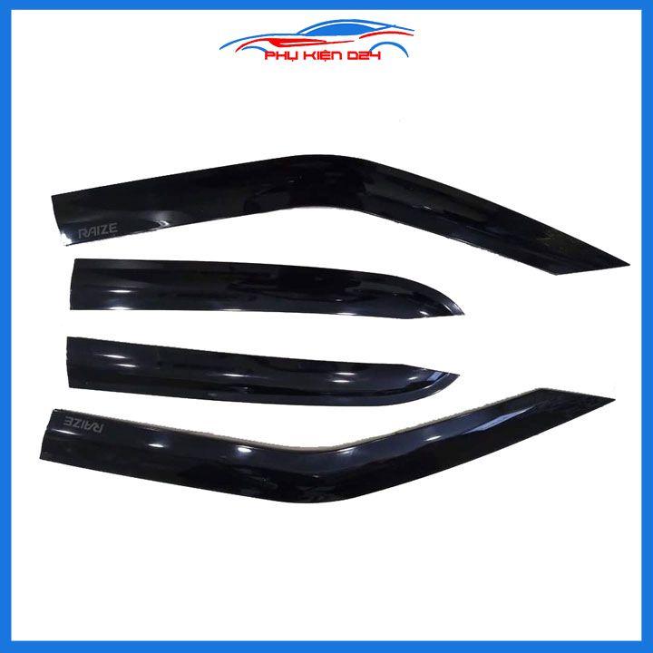 Vè che mưa cho xe ô tô Raize 2021-2022-2023 vè đen thái bảo vệ trang trí xe