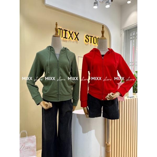 Áo Khoác Chống Nắng Chất Nỉ da cá dày dặn phom suông rộng thoải mái hàng xuất xin