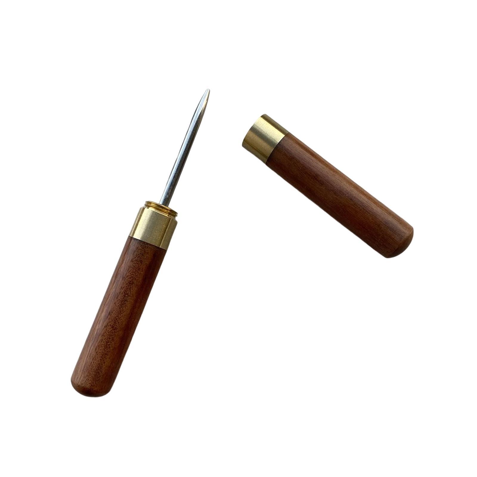 Racquet Stringing Straight Awl Tennis Badminton Racket Awl Wood Handle