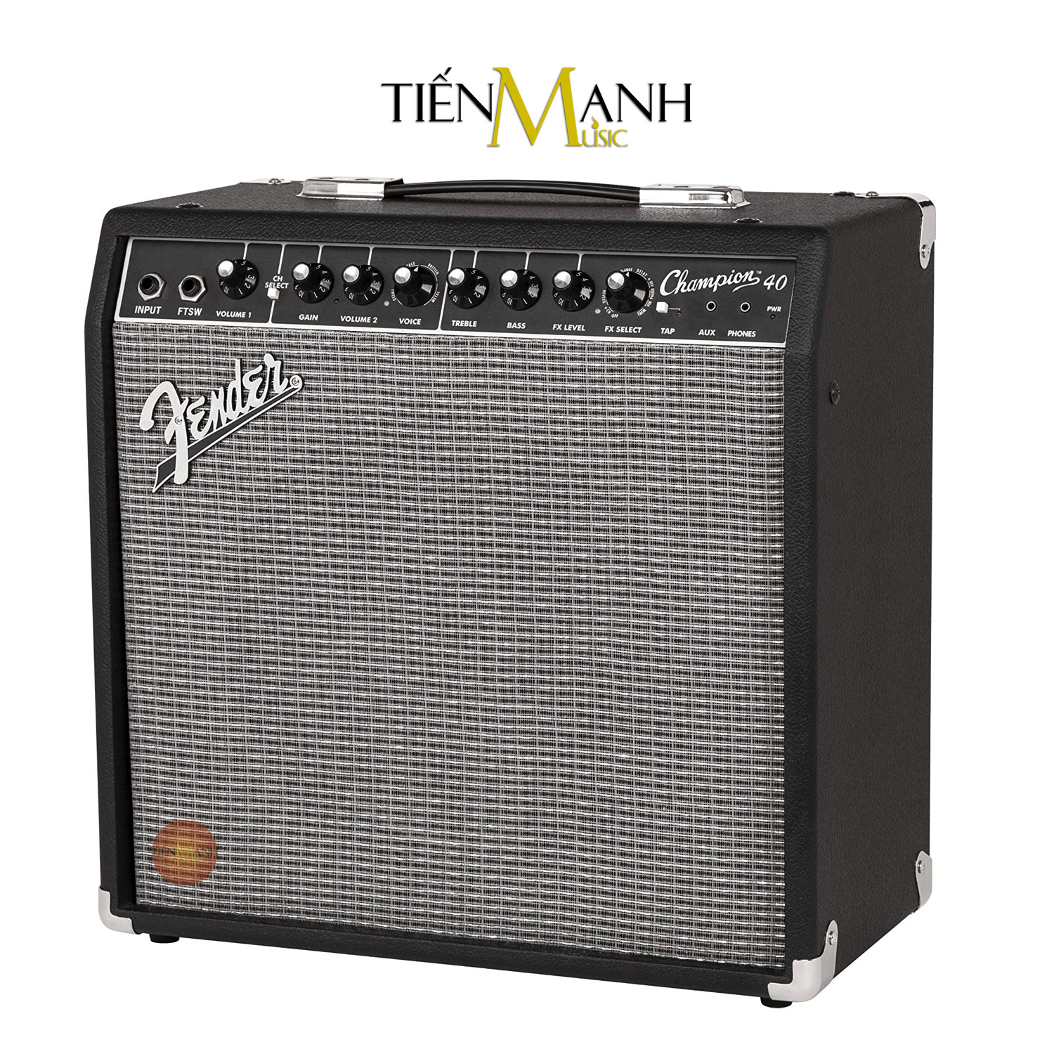 Fender Champion 40 Amply Đàn Electric Guitar Điện - Loa Ampli 230V 40W Combo Amplifier Hàng Chính Hãng - Kèm Móng Gẩy DreamMaker