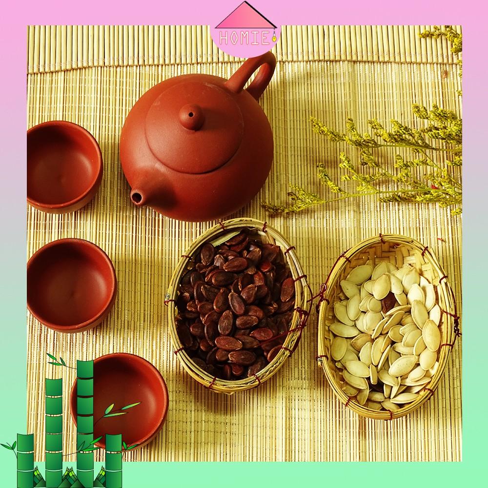 Nôi tre mini đựng hạt trang trí độc đáo
