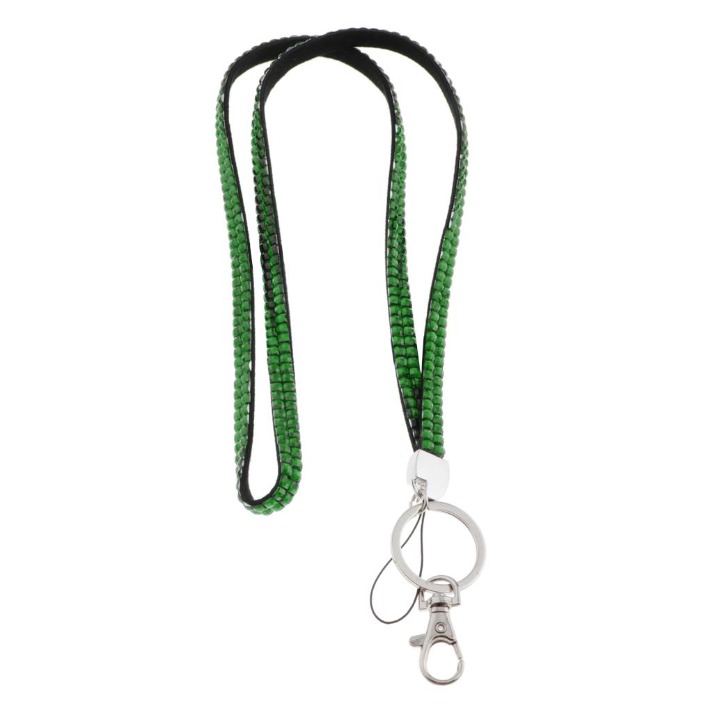 Dây đeo ID Badge Badge Chủ Dây đeo Dây đeo Cổ điện Thoại Lấp Lánh