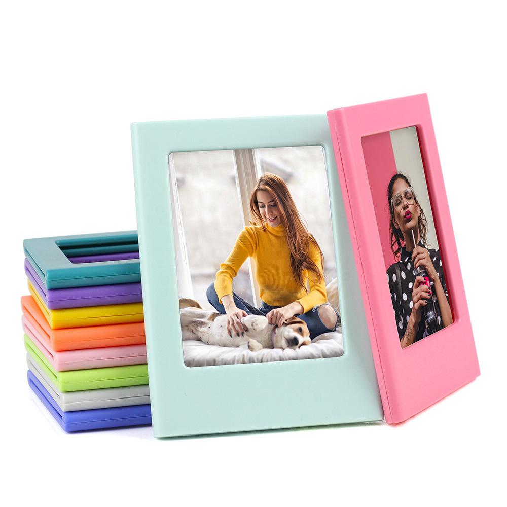 10 Cái/Bộ 3-Inch Giá đỡ khung ảnh nhiều màu từ tính Bộ lắp ráp DIY cho Bộ phim Instax Mini