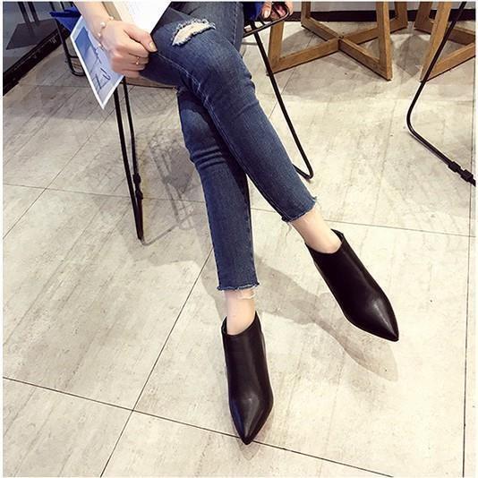 99K TOÀN QUỐC_Giày boots da phong cách Hàn Quốc cao cấp