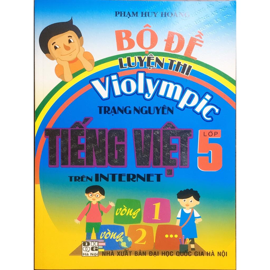 Sách - Combo Hướng Dẫn Giải ViOlympic Toán 5 +Violympic Tiếng Anh 5 + Bộ Đề Luyện Thi Violympic Tiếng Việt 5