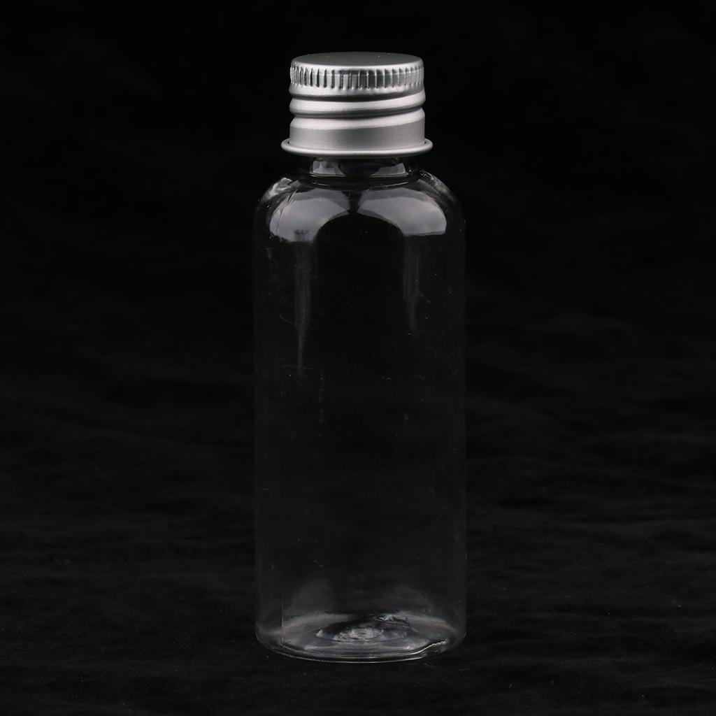 30x 50ml Empty Plastic Screw Cap Essential Oils Storage Condiment Vials