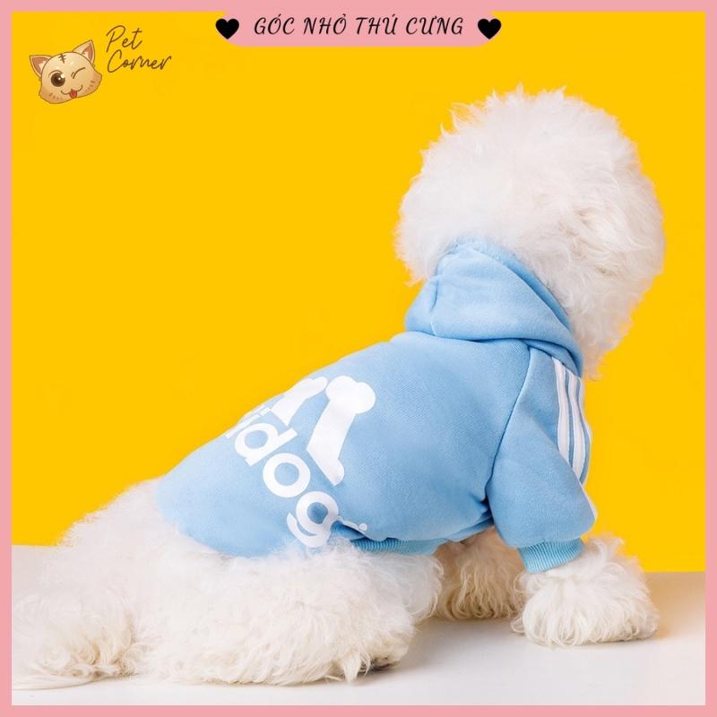 Áo nỉ Hoodie Adidog cho thú cưng, áo mùa đông cho chó mèo