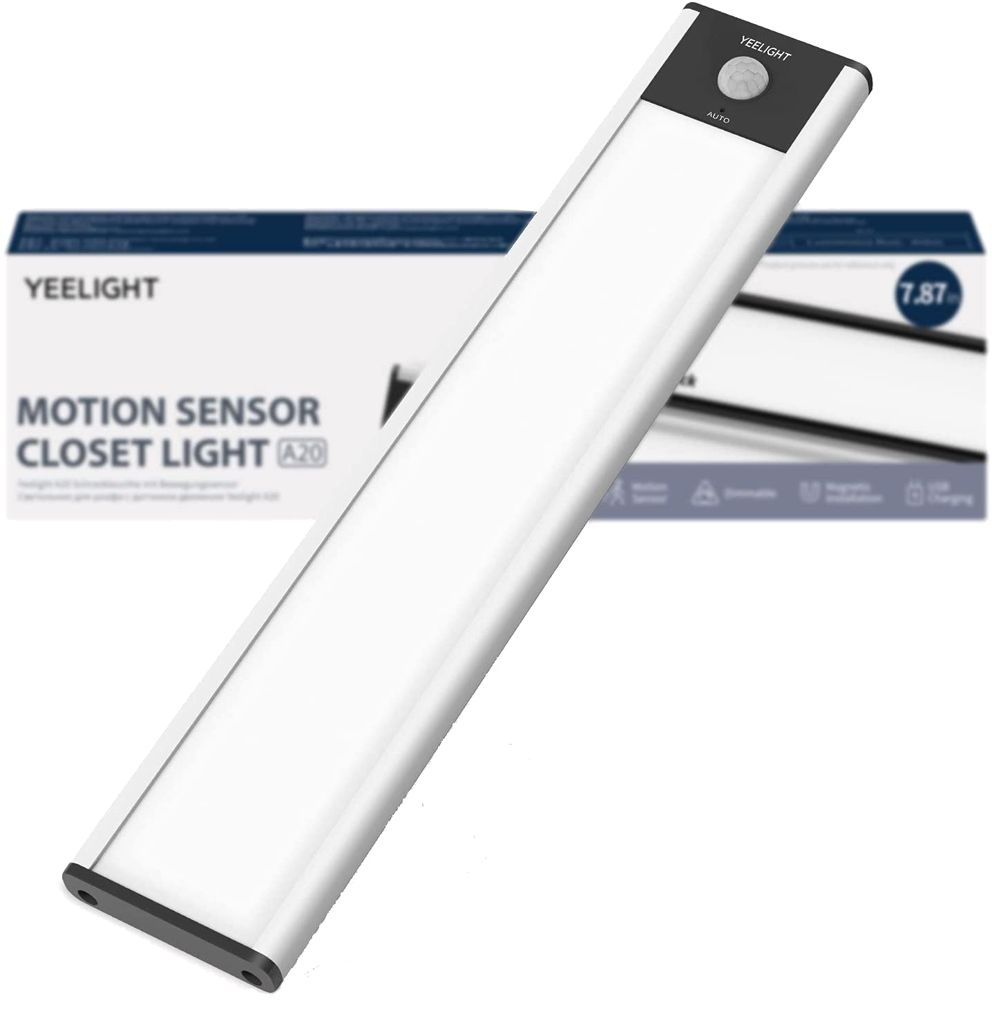 Đèn led thanh cảm biến tích điện Yeelight, Ánh sáng trắng 20-40-60cm, pin sạc type C - Nhập khẩu chính hãng
