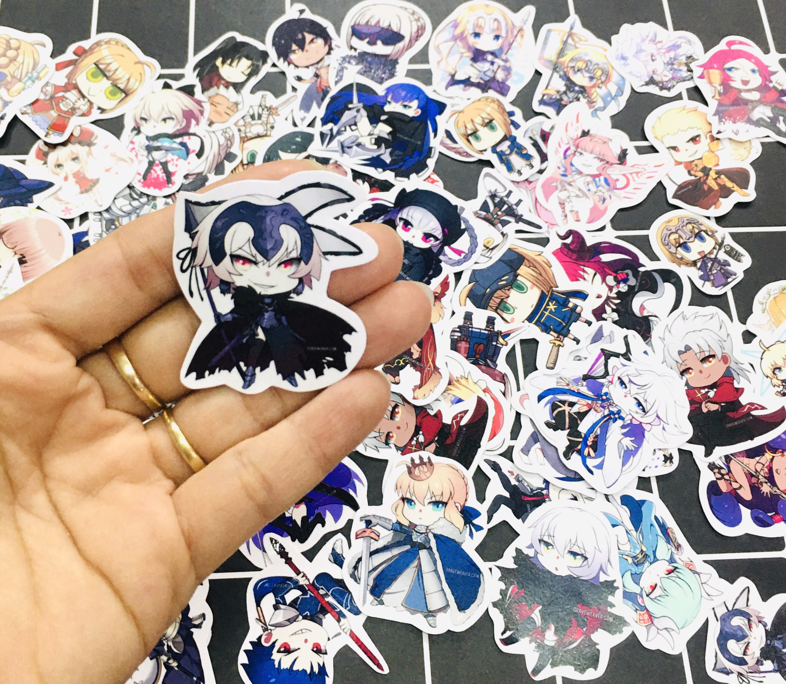 Set 30 Sticker Fate/Grand Order  hình dán có ép lụa