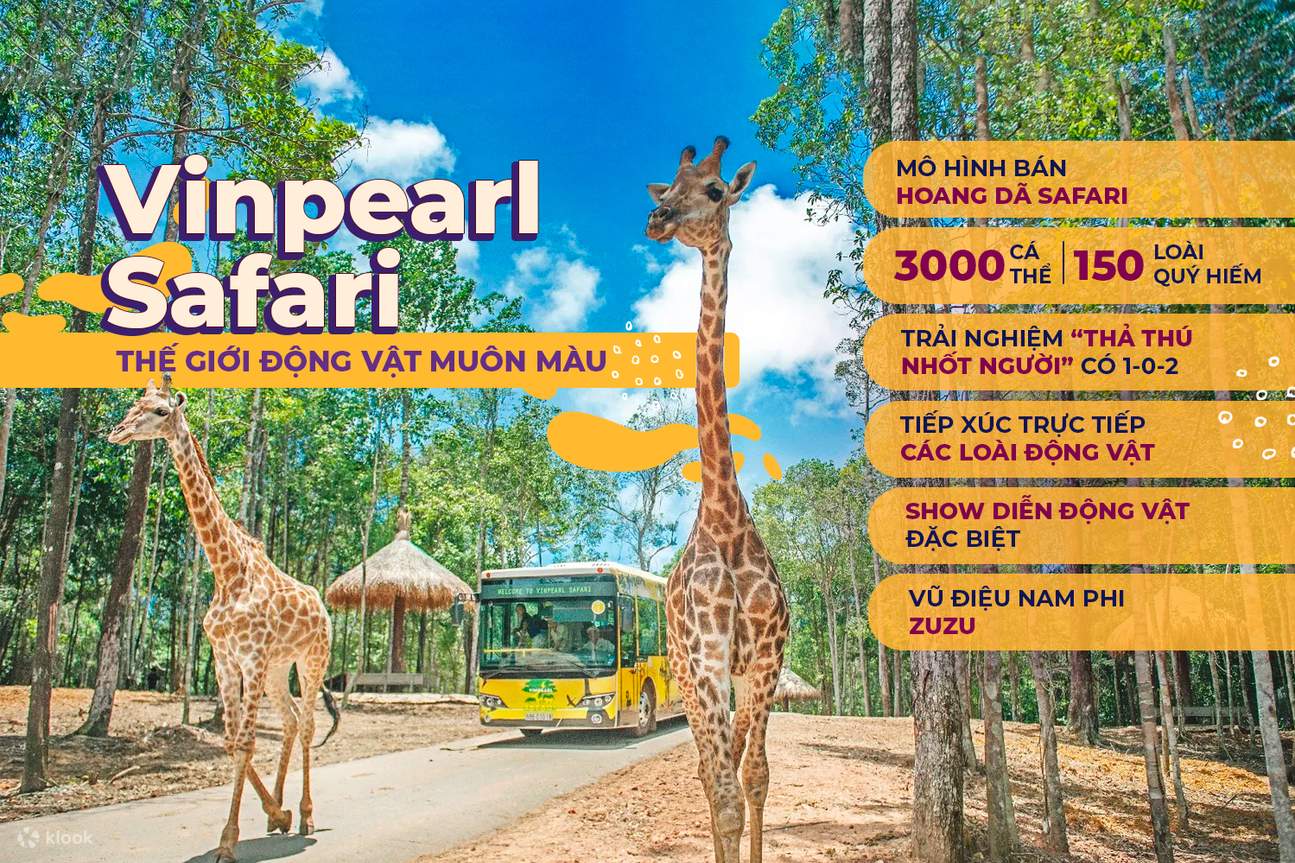 Vé VinWonders Safari Phú Quốc
