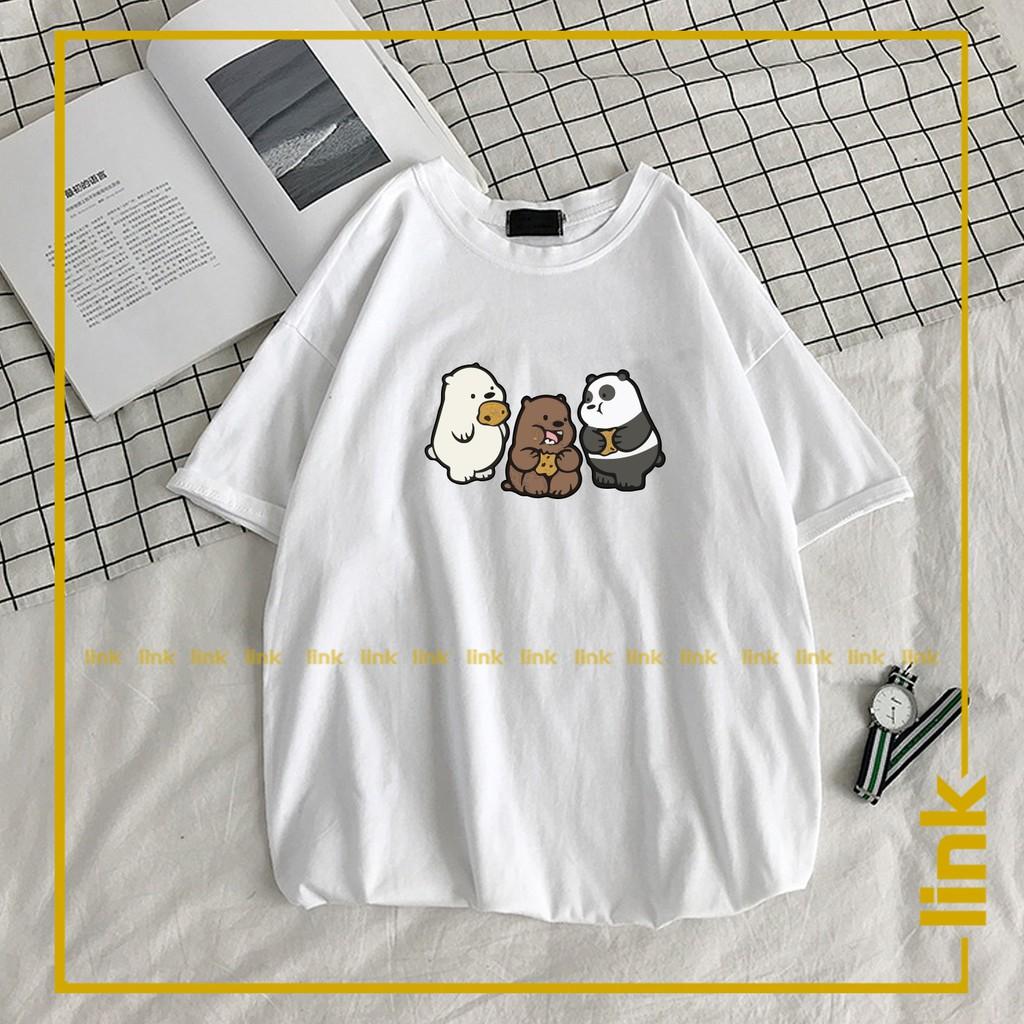 Áo unisex WE BARE BEARS - CHÚNG TÔI ĐƠN GIẢN LÀ GẤU tay lỡ