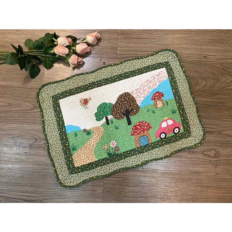 Thảm chùi chân - ngôi nhà nấm đỏ - TCC460