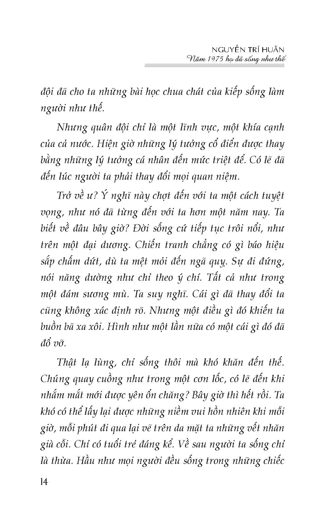 Năm 1975 Họ Đã Sống Như Thế